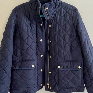 Navy Quilted Puffer Jacket